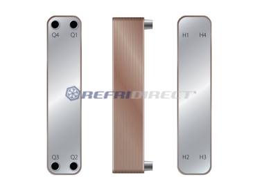 brazed plate heat exchanger Danfoss mod. D118L-E 40